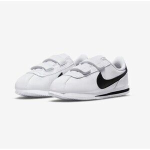 Nike Cortez Basic SL PSV White/Black Leather Sneakers Unisex Kid's Size 3Y NWOB